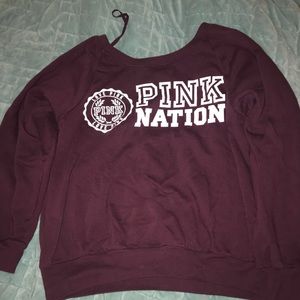 VS pink crew neck